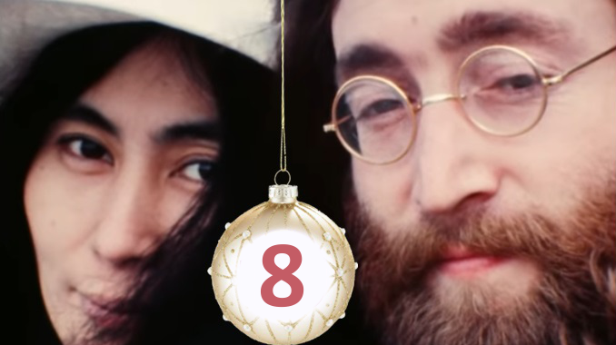 John Lennon & Yoko Ono mit „Happy Xmas (War Is Over)“ im Adventskalender, 08.12.2022
