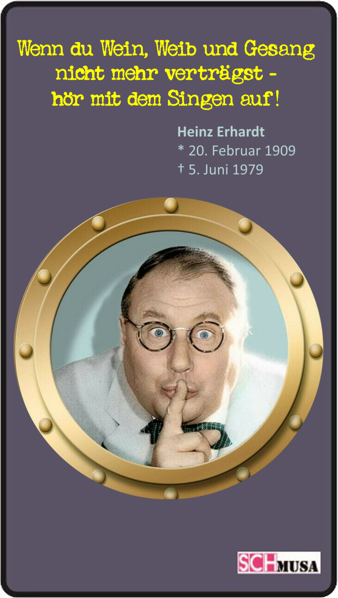 Legenden: Heinz Erhardt, * 20.02.1909, † 05.06.1979 - schmusa.de