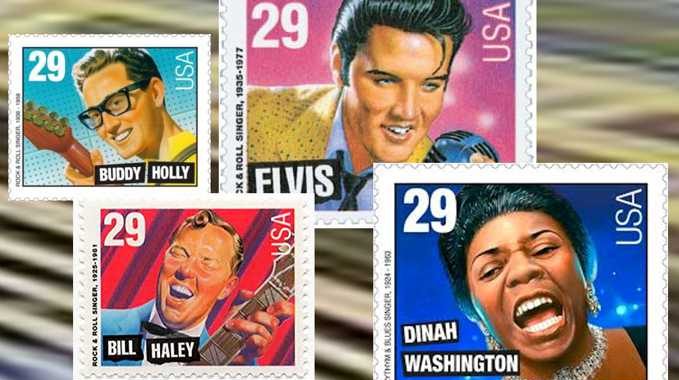 Elvis Presley und andere Musik-Legenden auf Briefmarken, 08.10.1993