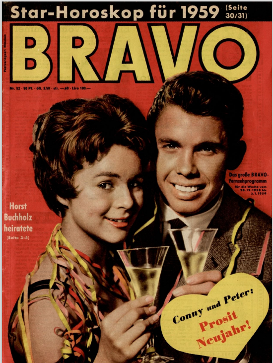 BRAVO 1958/52, Peter Kraus und Conny, Prost Neujahr,