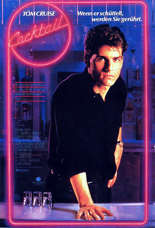 Kinoplakat ,Cocktail, 12. Januar 1989, Tom Cruise,