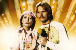 Helga Feddersen und Frank Zander moderieren die erste “Plattenküche” im WDR, 23.02.1976